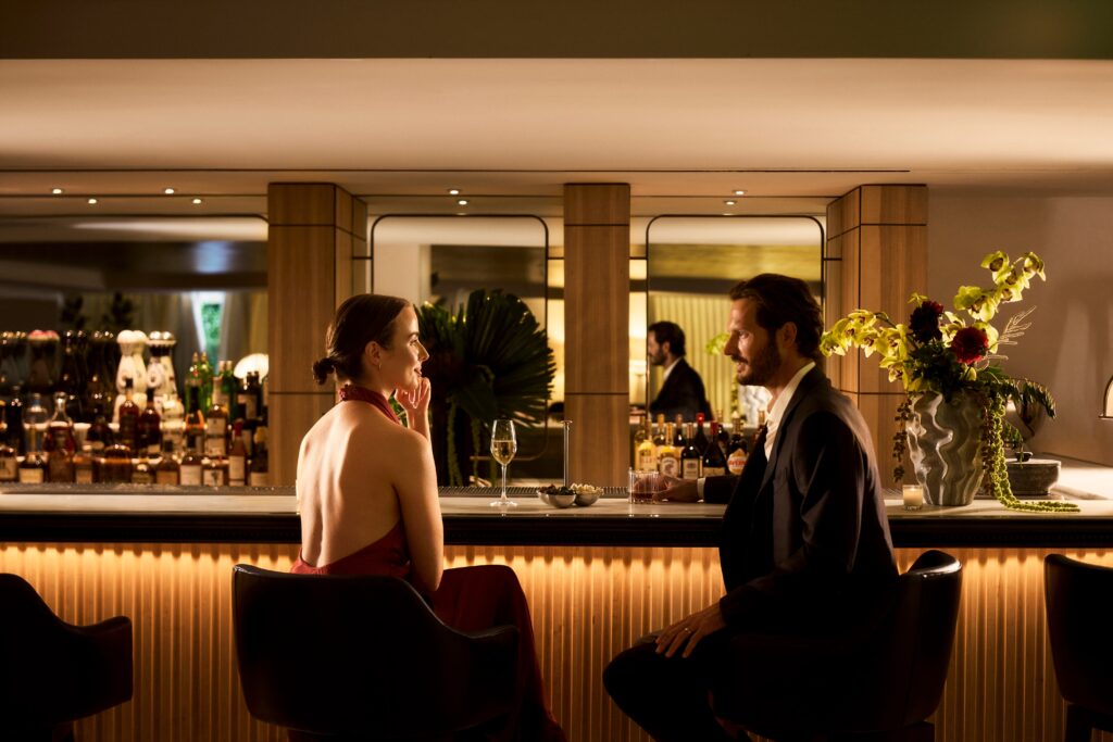 Couple at Costa Covo Bar